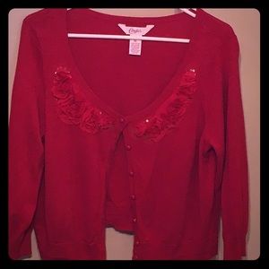 Red Rose Cardigan